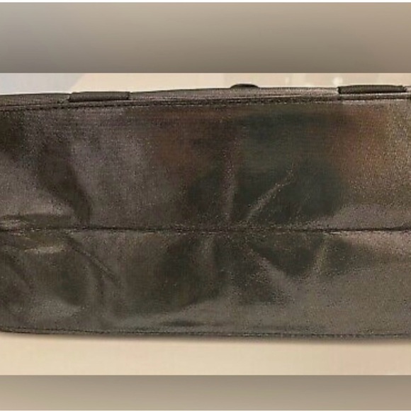 Coach Metallic Silver Tote with Black Straps - Picture 9 of 9